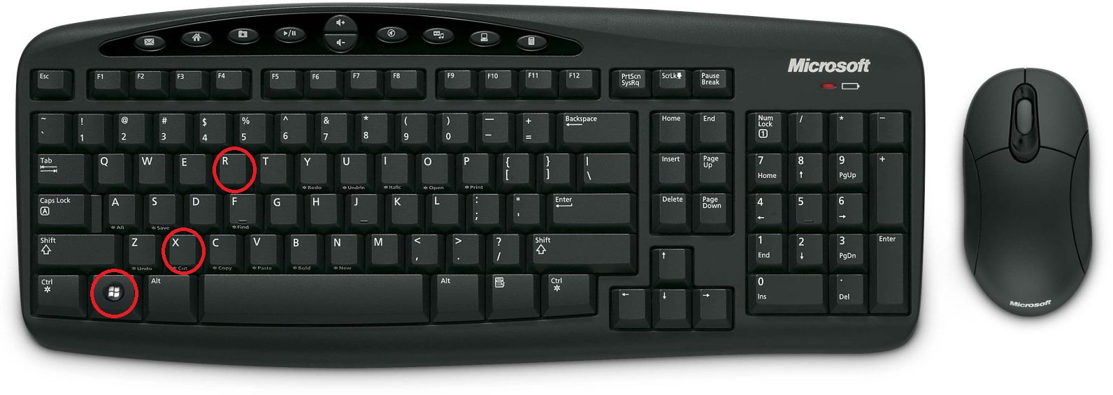 uforio keyboard shortcuts